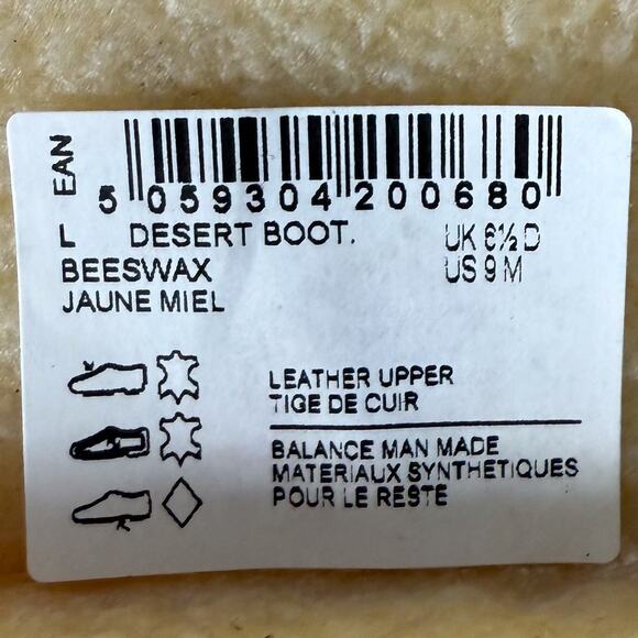 Clarks Desert Boot Womens sz 9 Beeswax Brown Leather Ankle Lace Up Boho Country - Picture 7 of 8